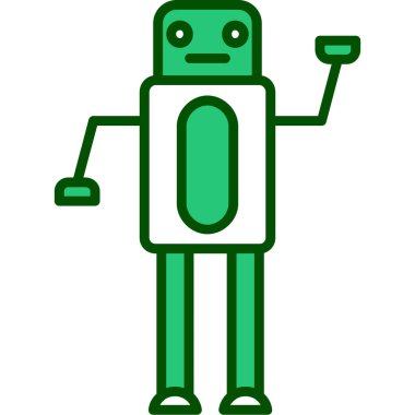 robot robot. Basit resimleme