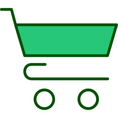 Alışveriş arabası ikonu. vektör illüstrasyonu