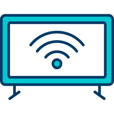 Bilgisayar ekranı. Basit resimleme