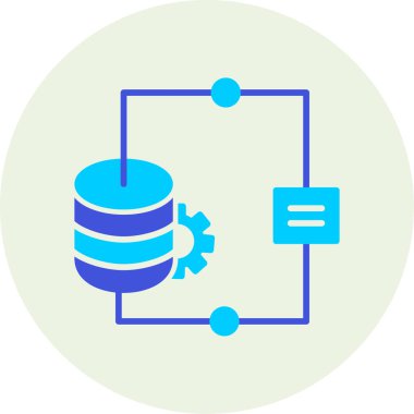 Veri analizi. Web simgesi basit illüstrasyon
