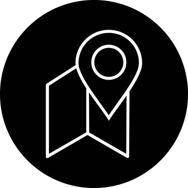 Harita işaretleyici konum vektör illüstrasyonu