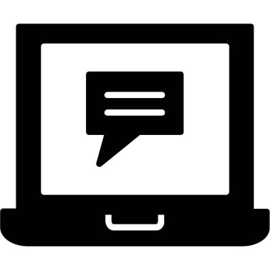 sohbet ileti vektör çizgisi simgesi