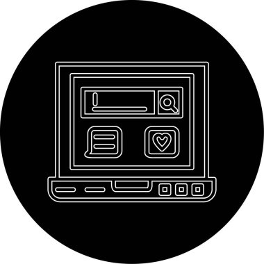 seo modern simgesinin vektör illüstrasyonu