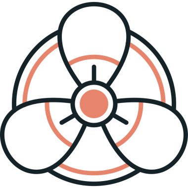 Çiçek renkli vektör simgesi