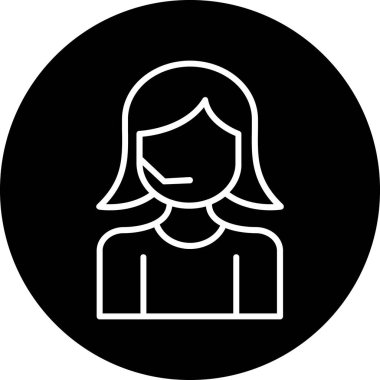 Vektör Avatar Simgesi illüstrasyonu