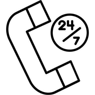 Telefonunuz var. Web simgesi basit illüstrasyon