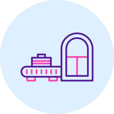 Bir tren simgesinin vektör illüstrasyonu