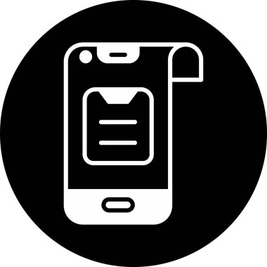 Cep telefonu. Web simgesi basit illüstrasyon