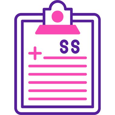 belge simgesi vektör illüstrasyonu