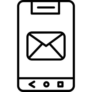 E- posta simgesi ile akıllı telefon e- postası, özet biçimi