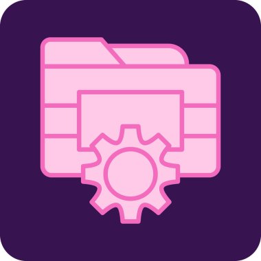 Teçhizat Web simgesi basit illüstrasyon