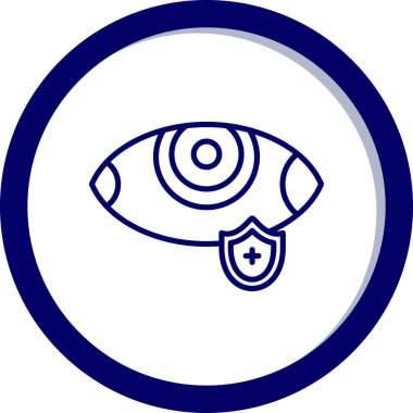 Göz. Web simgesi basit illüstrasyon