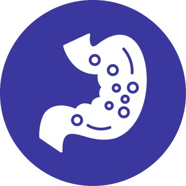 mide ikonu vektör illüstrasyonu