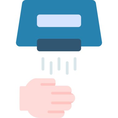 Duş. Web simgesi basit illüstrasyon