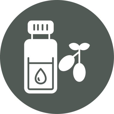 Çiçekli bir şişenin vektör çizimi