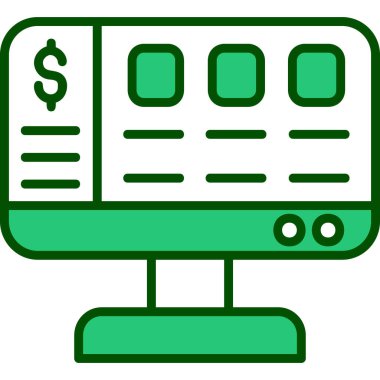 Ödeme. Web simgesi basit illüstrasyon