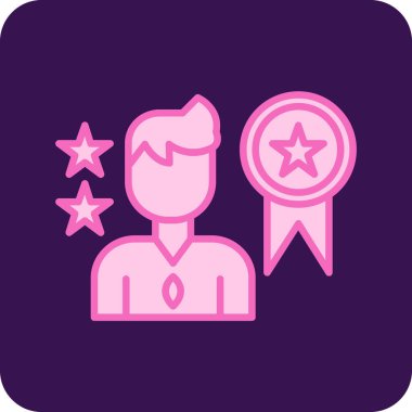 Rozet simge vektör çizim