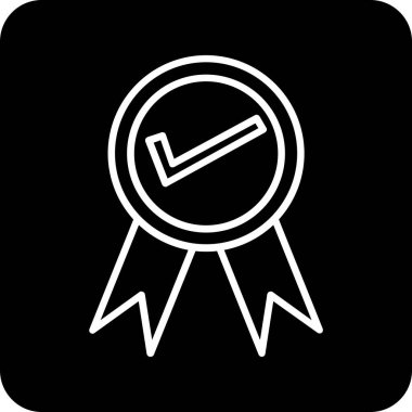 ödül rozeti simgesi soyut arkaplanda izole edildi