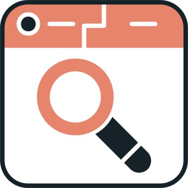 Ara. Web simgesi basit illüstrasyon