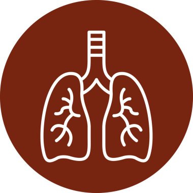 akciğer simgesi, basit biçim