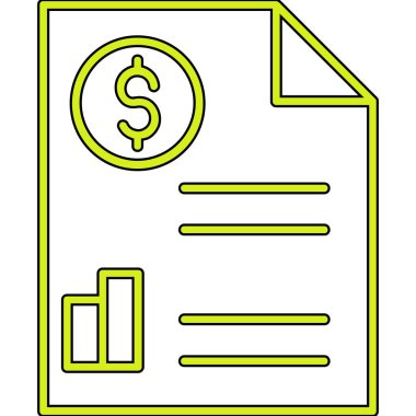 fatura belgesi izole edilmiş simge vektör illüstrasyon tasarımı