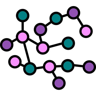 Molekül simgesi, vektör illüstrasyon tasarımı