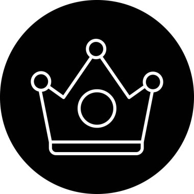 Web simgesi, vektör çizim taç