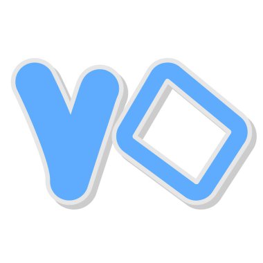 V harfi, el çizimi vektör illüstrasyonu.