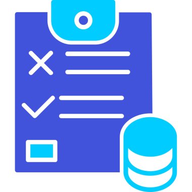 Veri. Web simgesi basit illüstrasyon