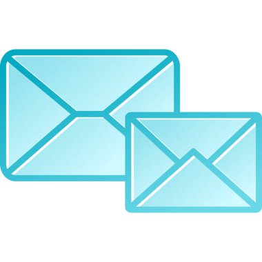 posta zarfı simgesi, çizgi film biçimi