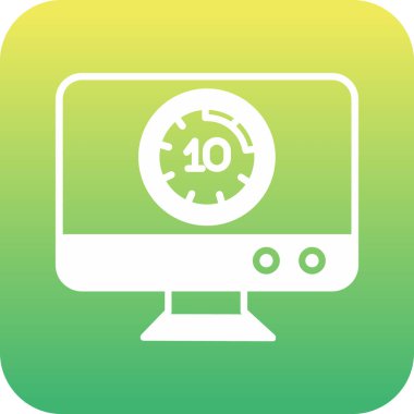 vektör lcd simgesi illüstrasyonu