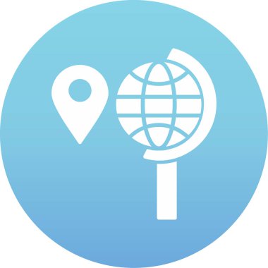 Vektör konumu simge illüstrasyonu