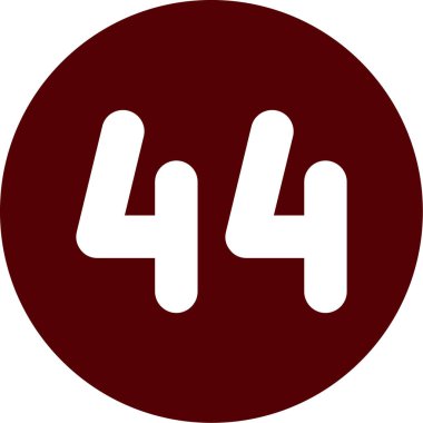 45 glyph simgesi. Bu düz yuvarlak sembol beyaz arkaplanda kahverengi ve yuvarlak açılar kullanır.