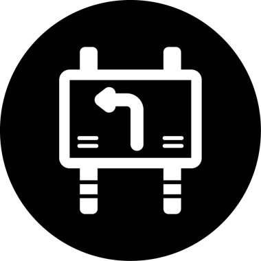 Bir benzin istasyonunun vektör illüstrasyonu