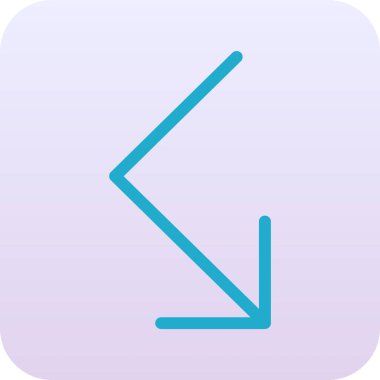 Proje ana hatları biçiminde doğru yönde ok simgesi