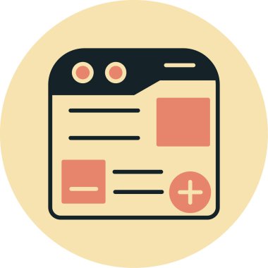 Cep telefonu. Web simgesi basit illüstrasyon