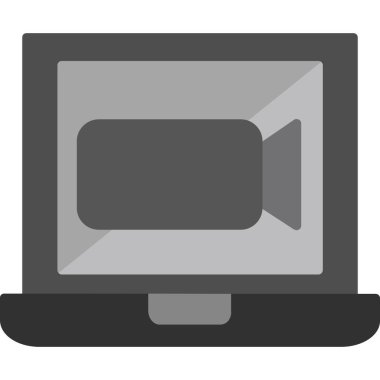 TV izleyici simgesi, vektör illüstrasyonu