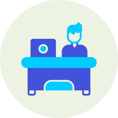 Bir dizüstü bilgisayar simgesinin vektör illüstrasyonu