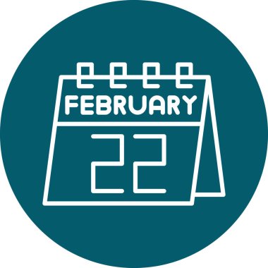 Takvim simgesinin vektör illüstrasyonu