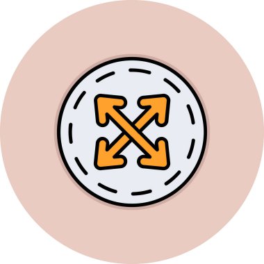 Seo ve simgenin vektör illüstrasyonu