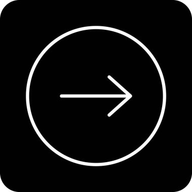 Arkaplanda ok simgesi izole edildi