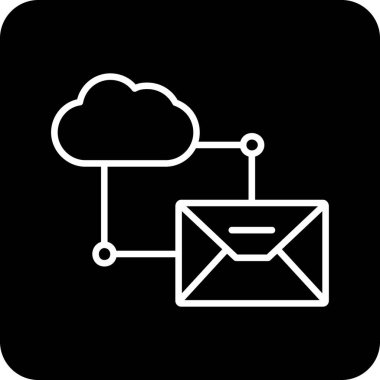 beyaz arkaplanda bulut depolama simgesi izole