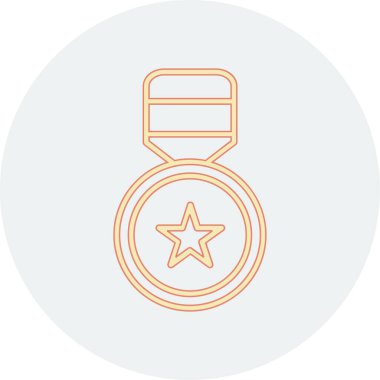 Bir yıldız simgesinin vektör illüstrasyonu