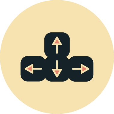 Oklar. Web simgesi basit illüstrasyon