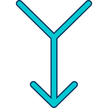 Ok. Web simgesi basit illüstrasyon