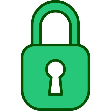 ikon vektör illüstrasyonunu kilitle