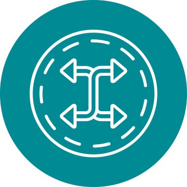 ok simgesi vektör illüstrasyonu.