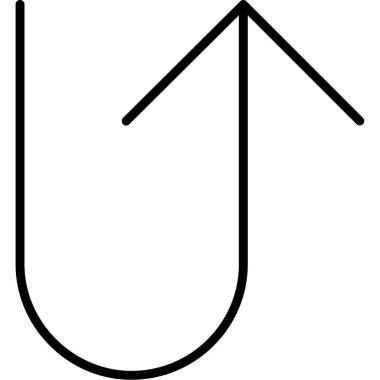 ok yönü imleç simgesi ana hat biçiminde