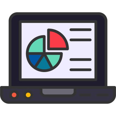 işletme veri tablosu ikon vektör illüstrasyon tasarımı