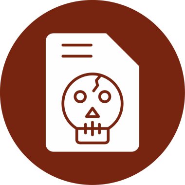 Kurukafa simgesi vektör illüstrasyonu